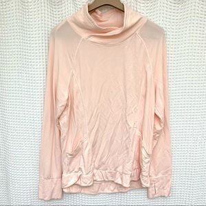 YOGALICIOUS BALLET PINK LOBG SLEEVE PULLOVER SZ XL